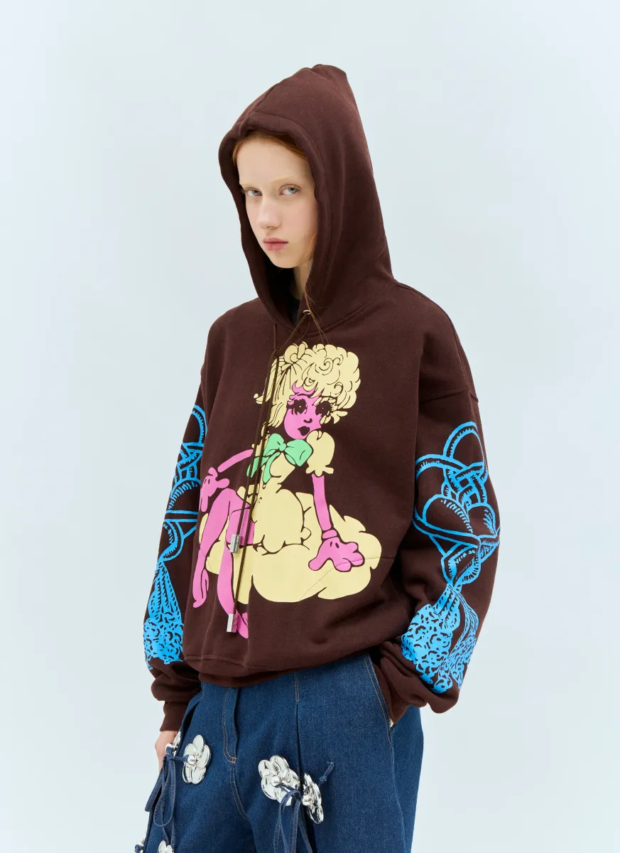 Screen Printed Hooded Sweatshirt