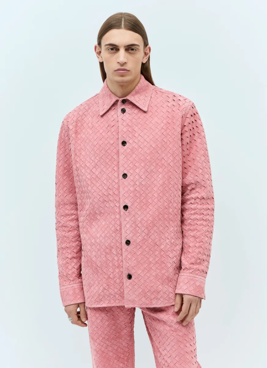 Intrecciato Suede Shirt