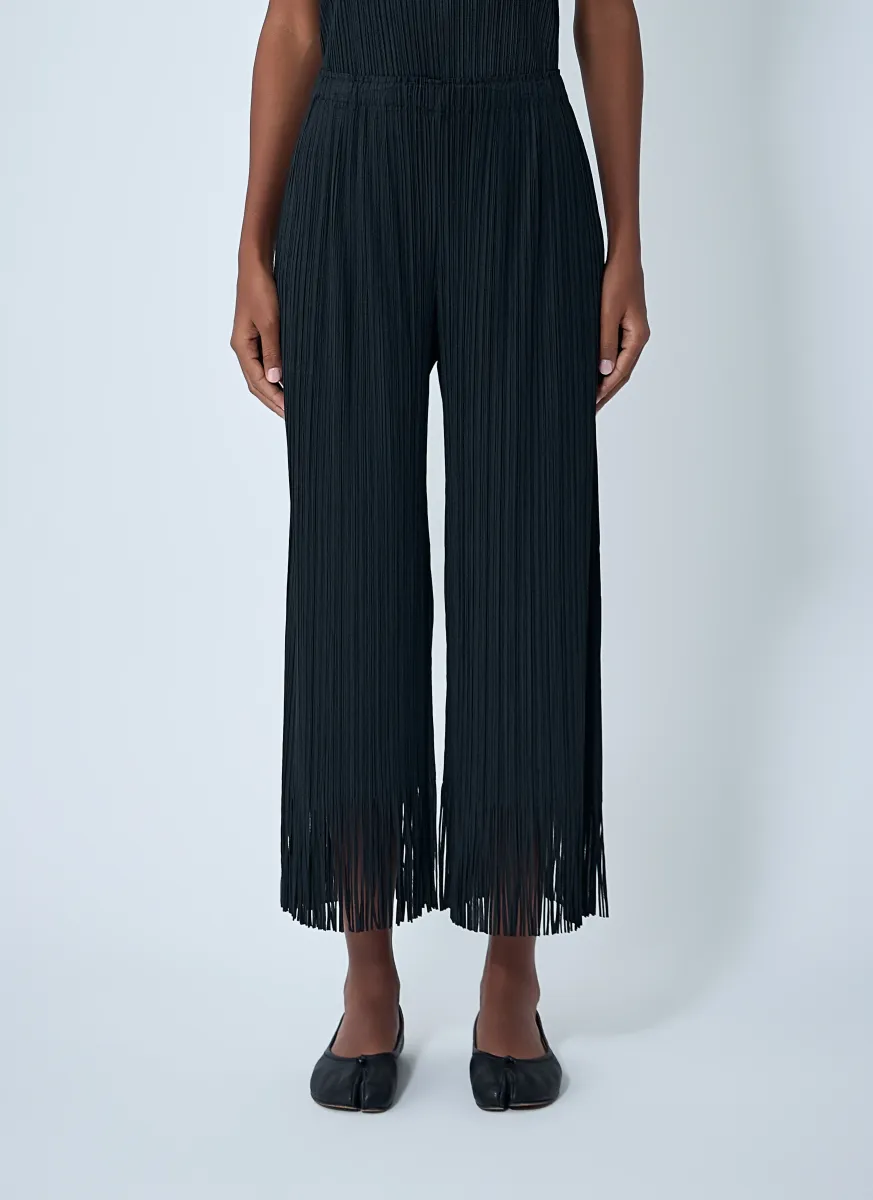 Fringe Pleated Pants