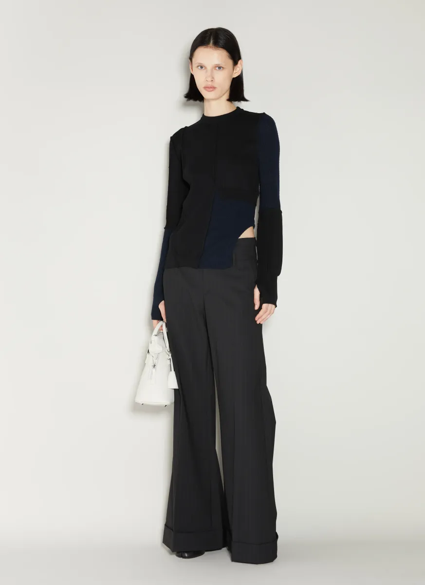 Panel Knit Sweater