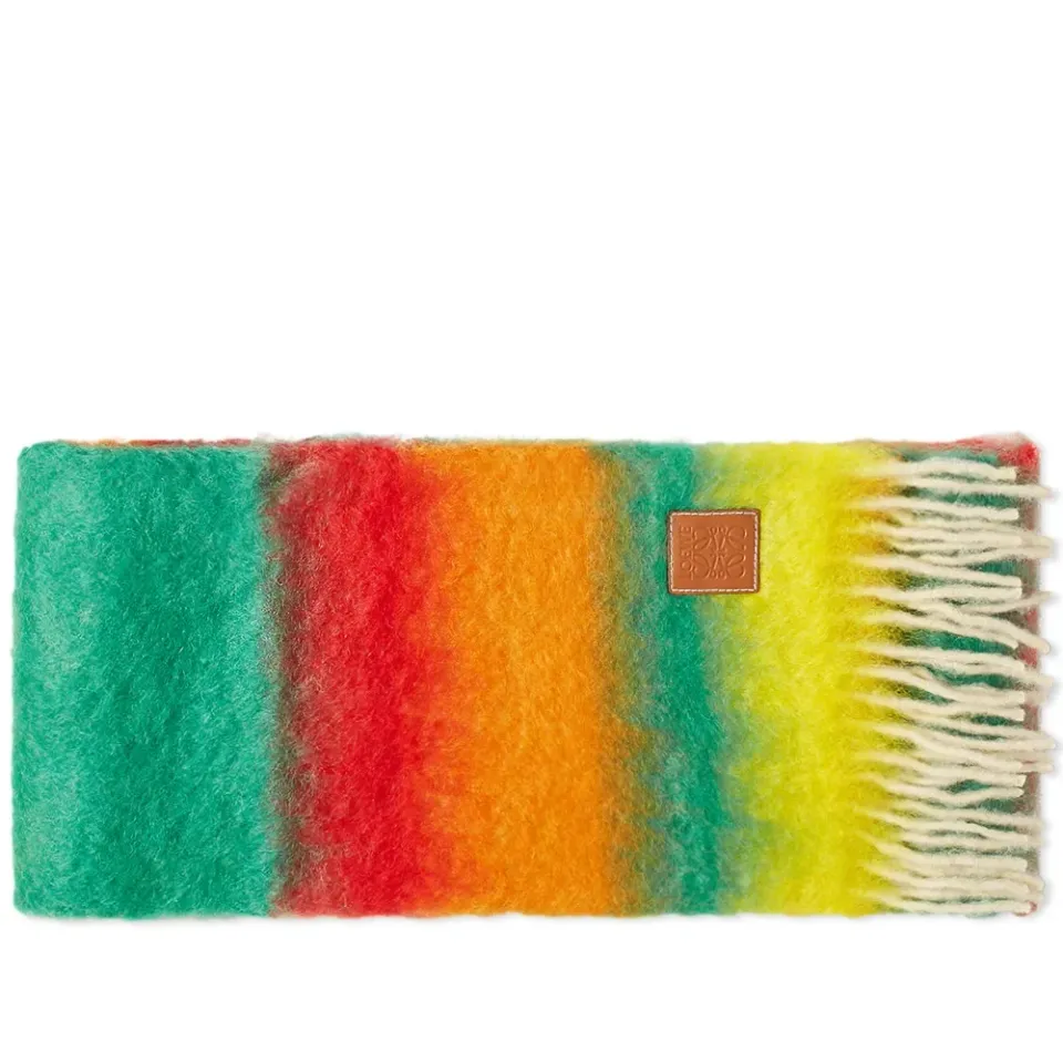 Mohair Stripe Scarf