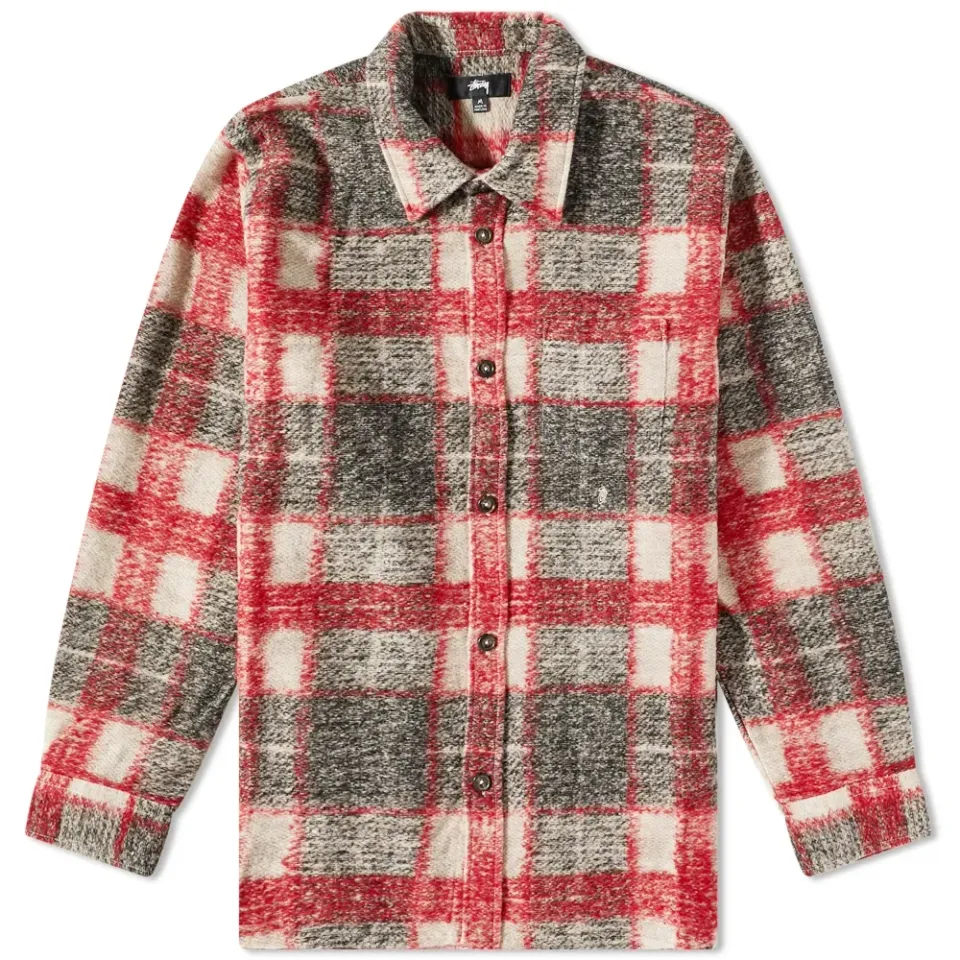 Plaid Knit Shirt