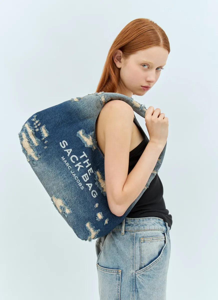 The Denim Sack Shoulder Bag