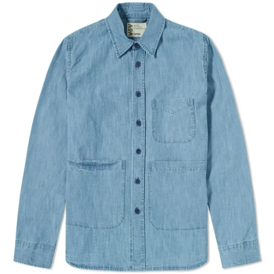 Patch Pocket Denim Chore Jacket