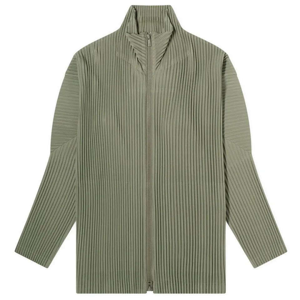 Pleated Zip Jacket