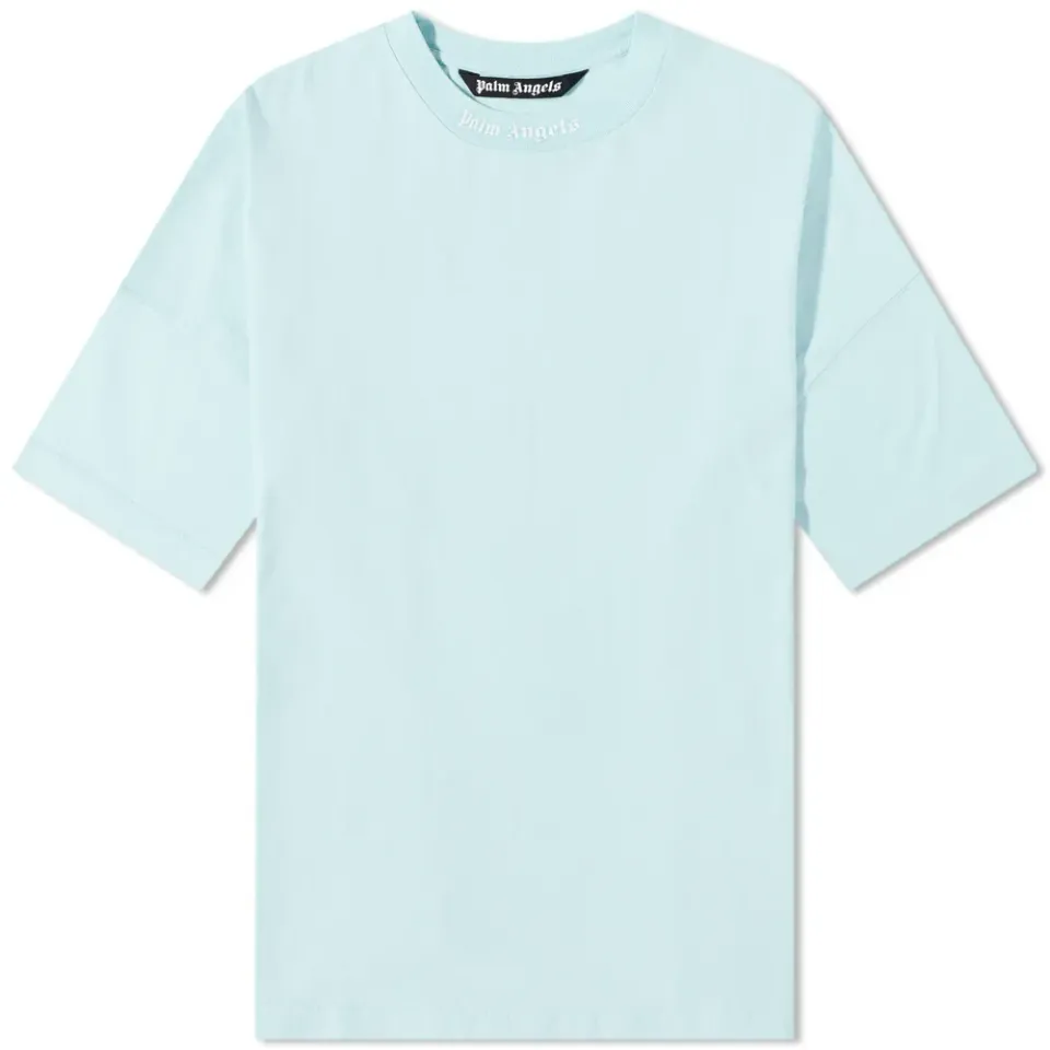 Oversized Mock Neck Logo T-Shirt