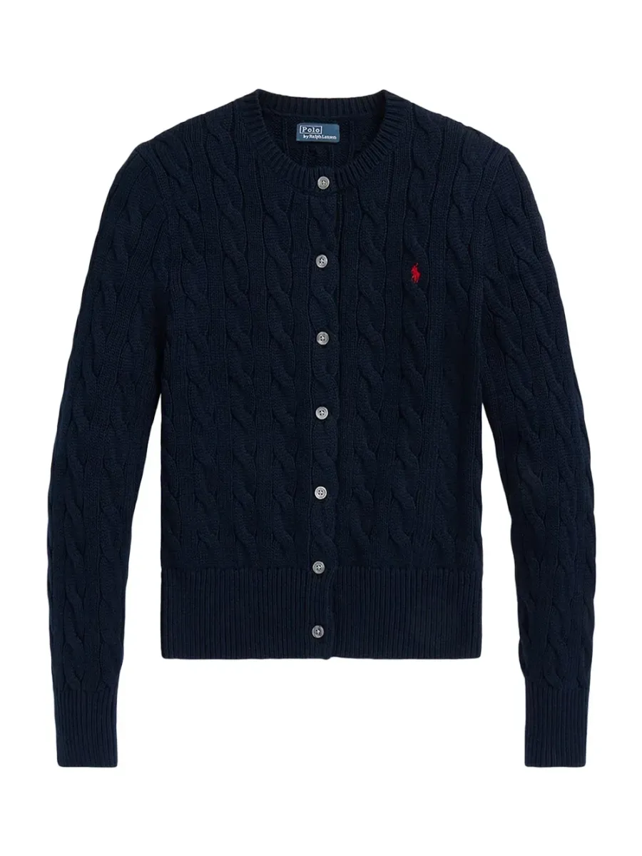 Crewneck Cardigan Blue