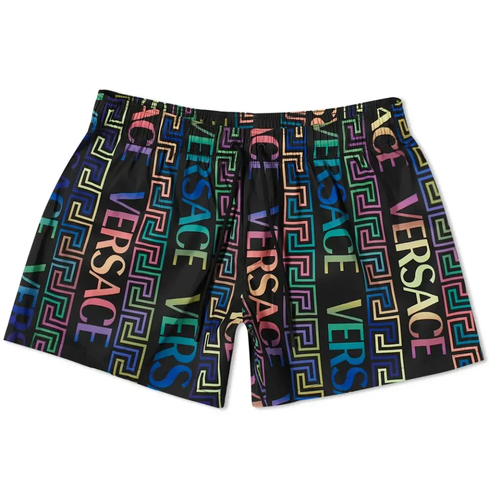 Rainbow Logo Print Shorts