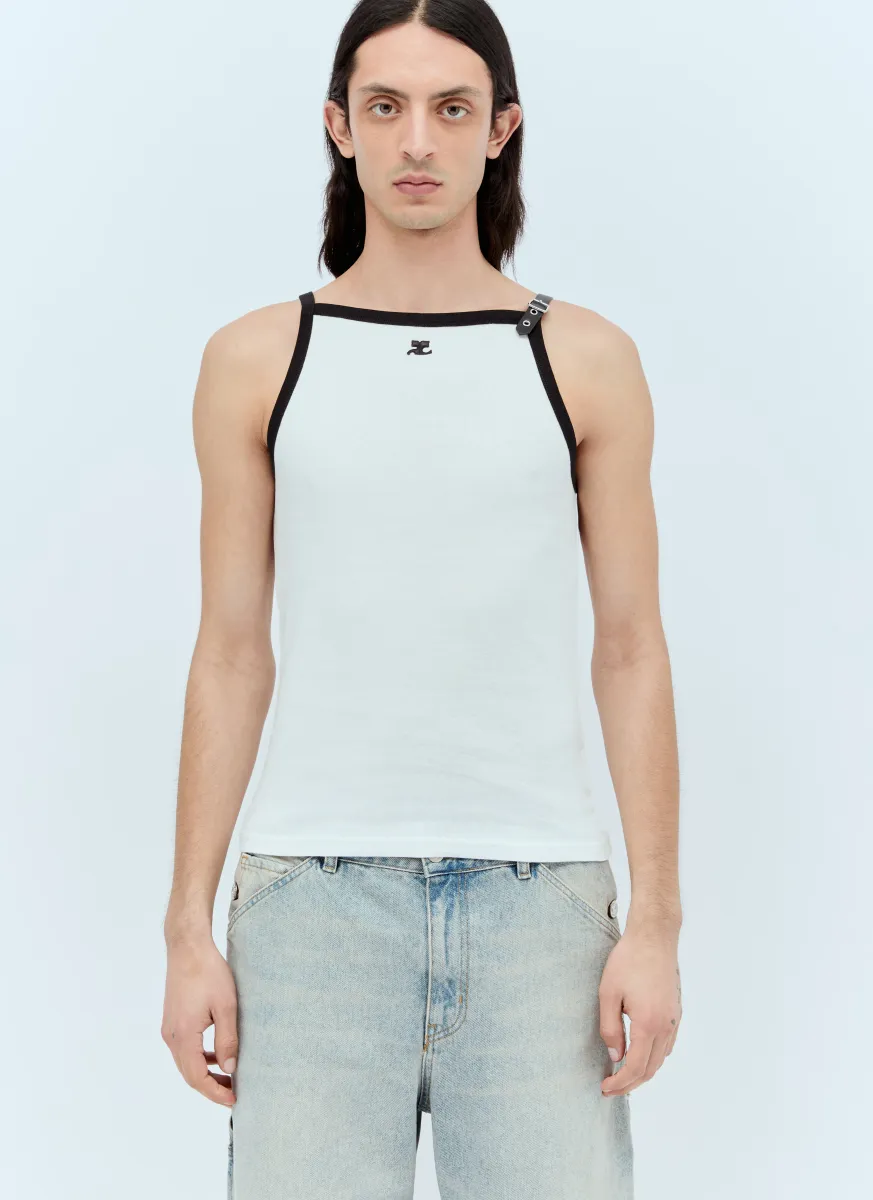 Buckle Contrast Tank Top