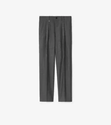 Wool Tailored Trousers in Gull grey/trip grey