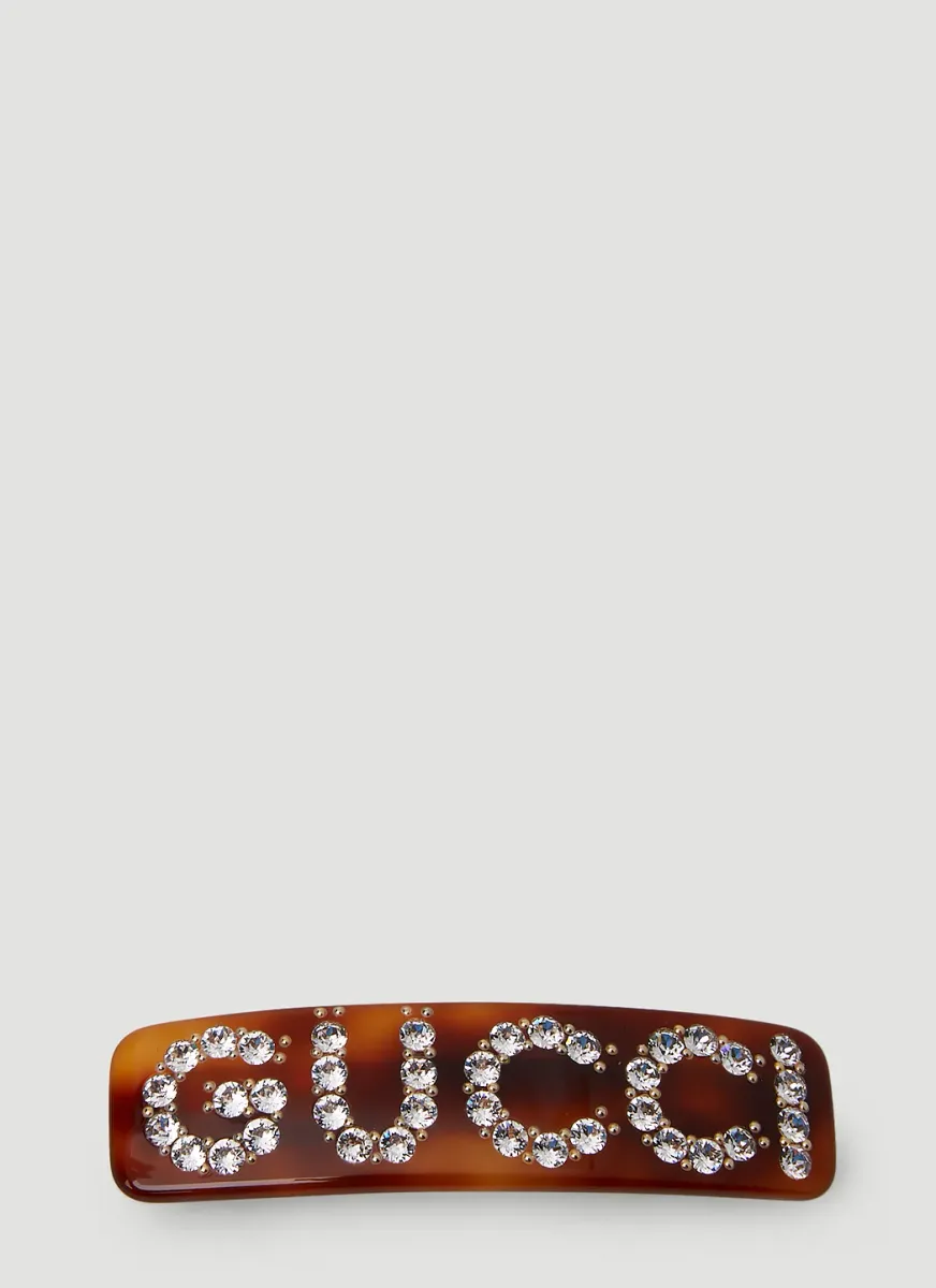 Crystal Logo Hair Clip