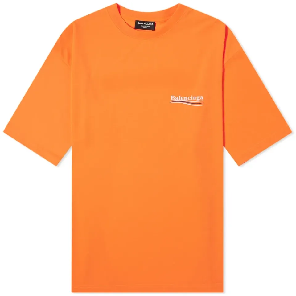 Oversized Political Campaign Logo T-Shirt