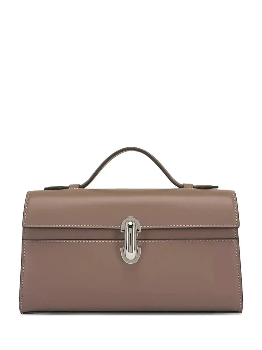 Symmetry Pochette Leather Taupe