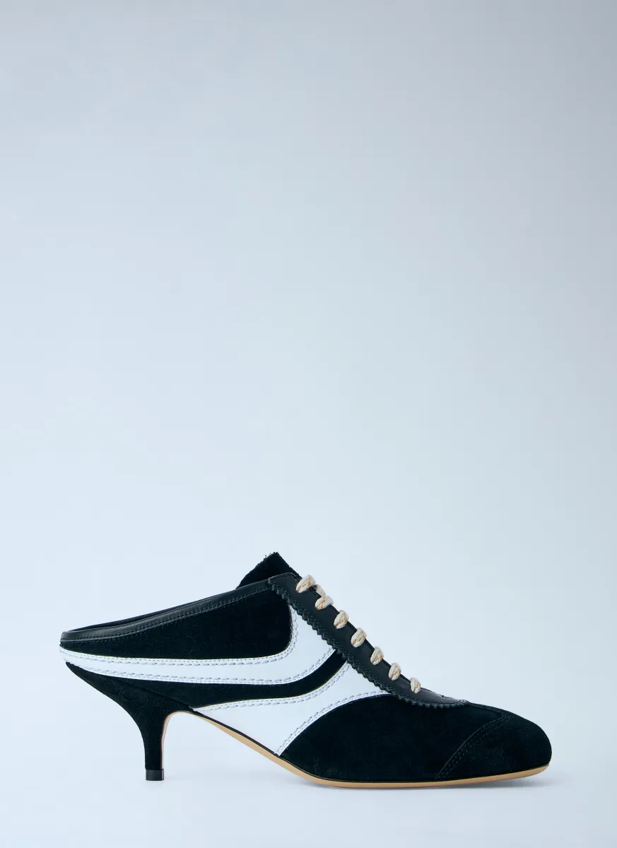 Lace-Up Mule Heels