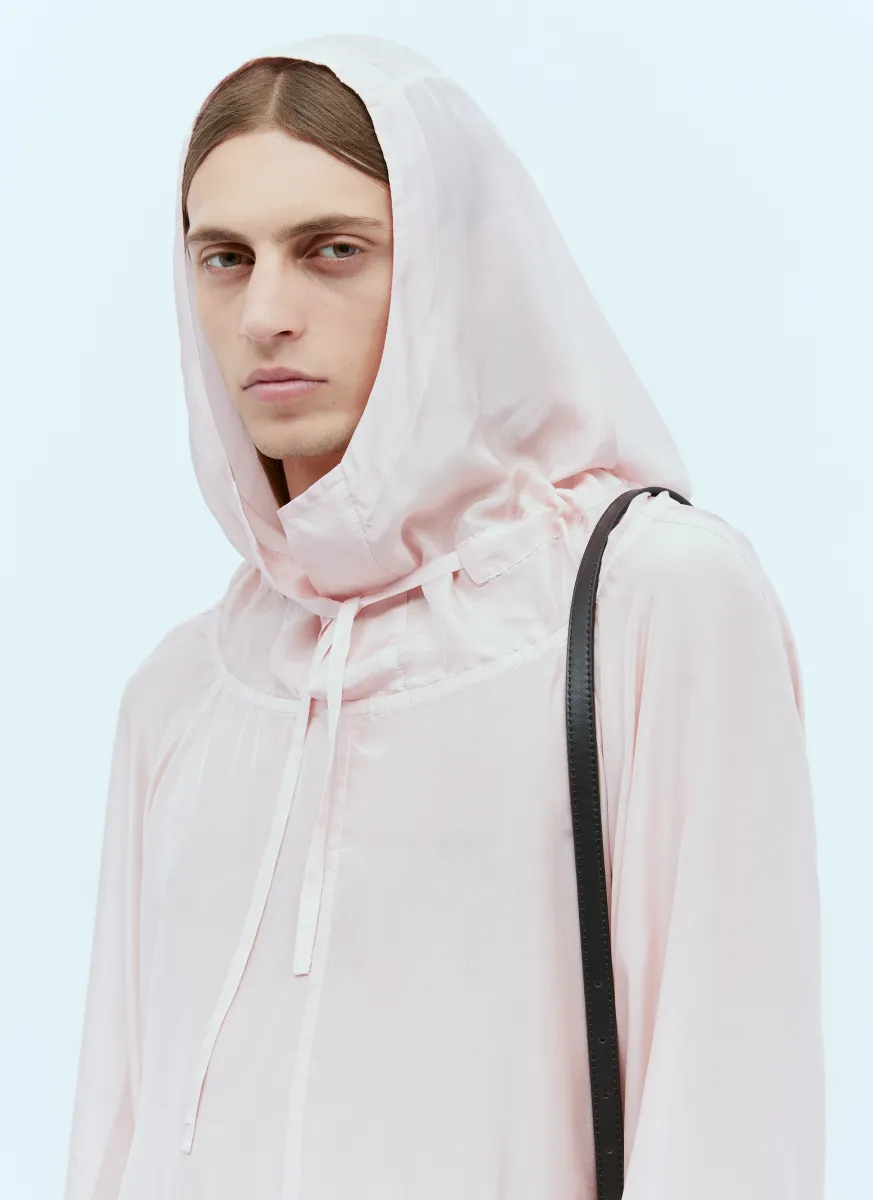 Silk Hooded Shirt
