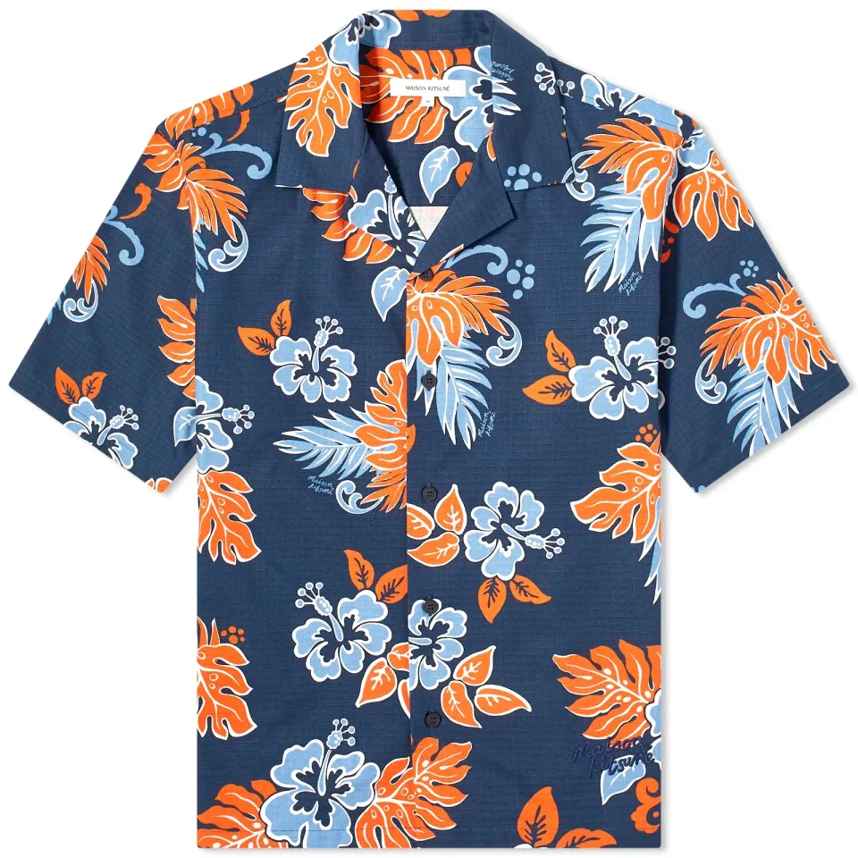 Maison Kitsuné Floral Vacation Shirt