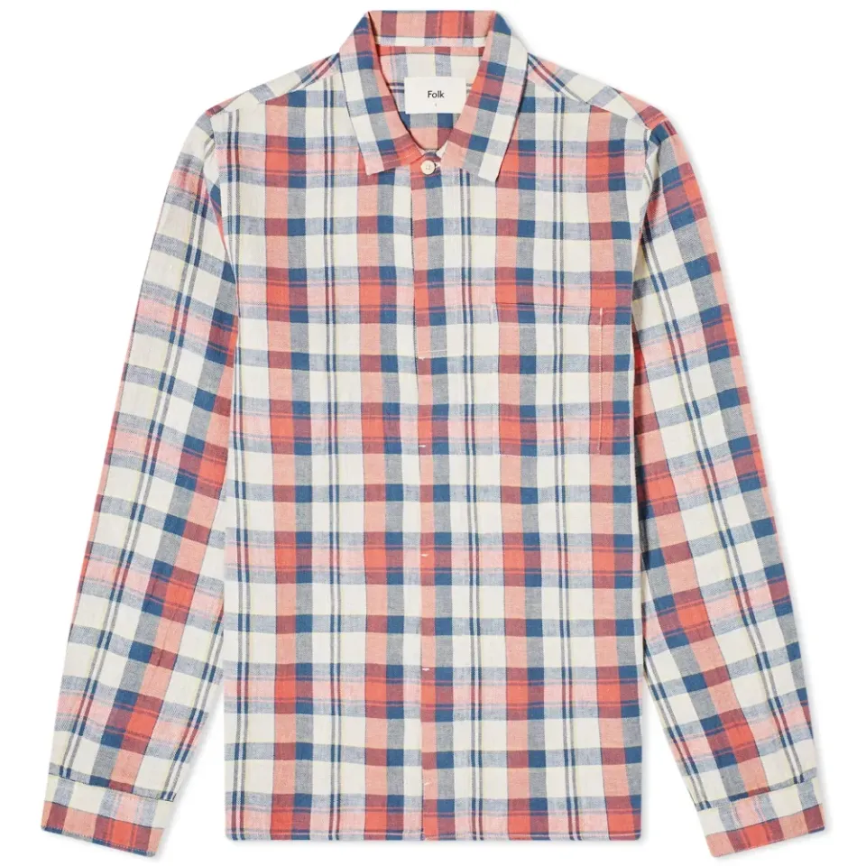 Checked Patch Overshirt