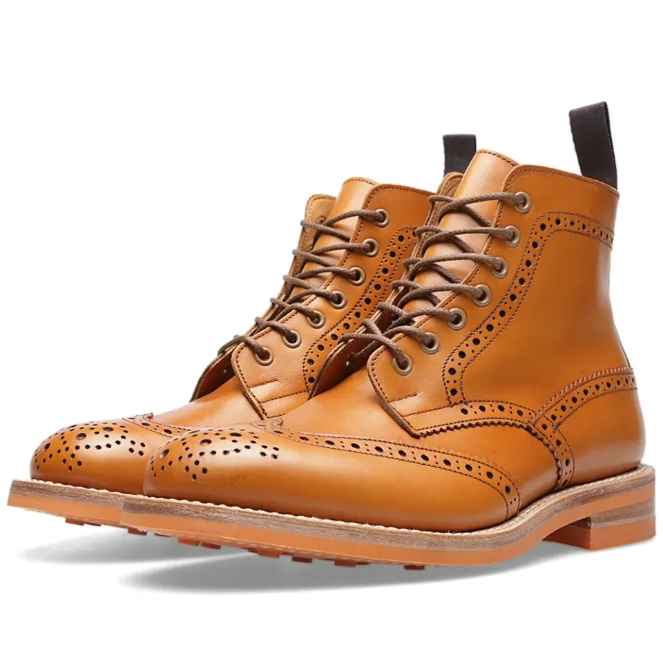 x Tricker's Contrast Brogue Boot
