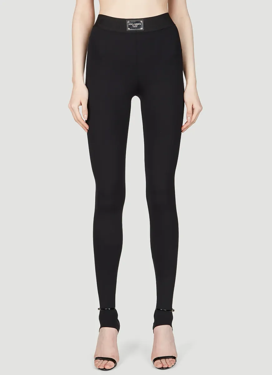 Logo Plaque Leggings