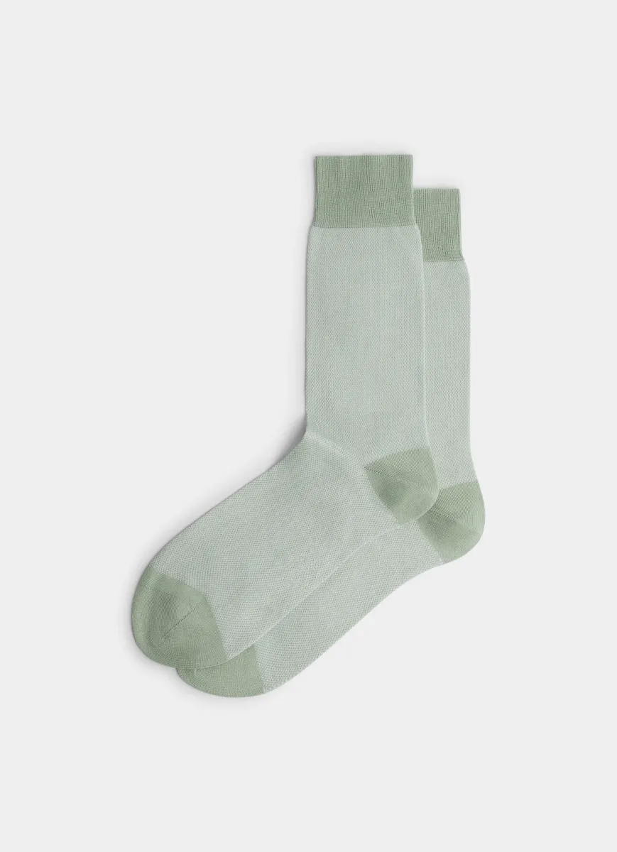 Mercerised Cotton Birdseye Socks
