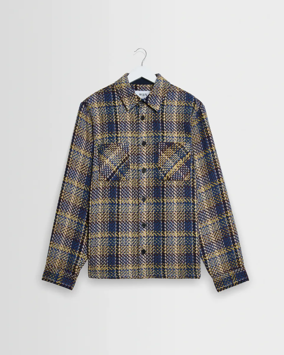 Whiting - Blue and Multicolour Grain Check Overshirt