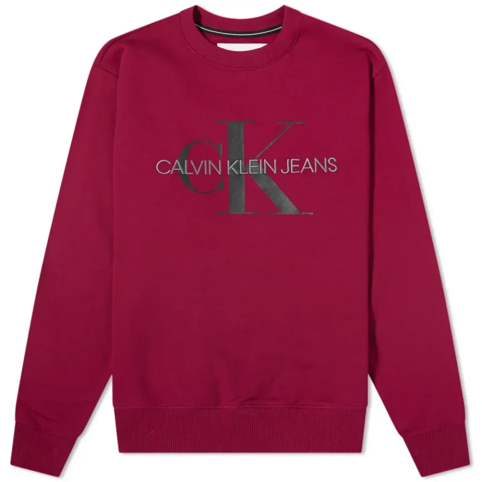 Monogram Print Crew Sweat