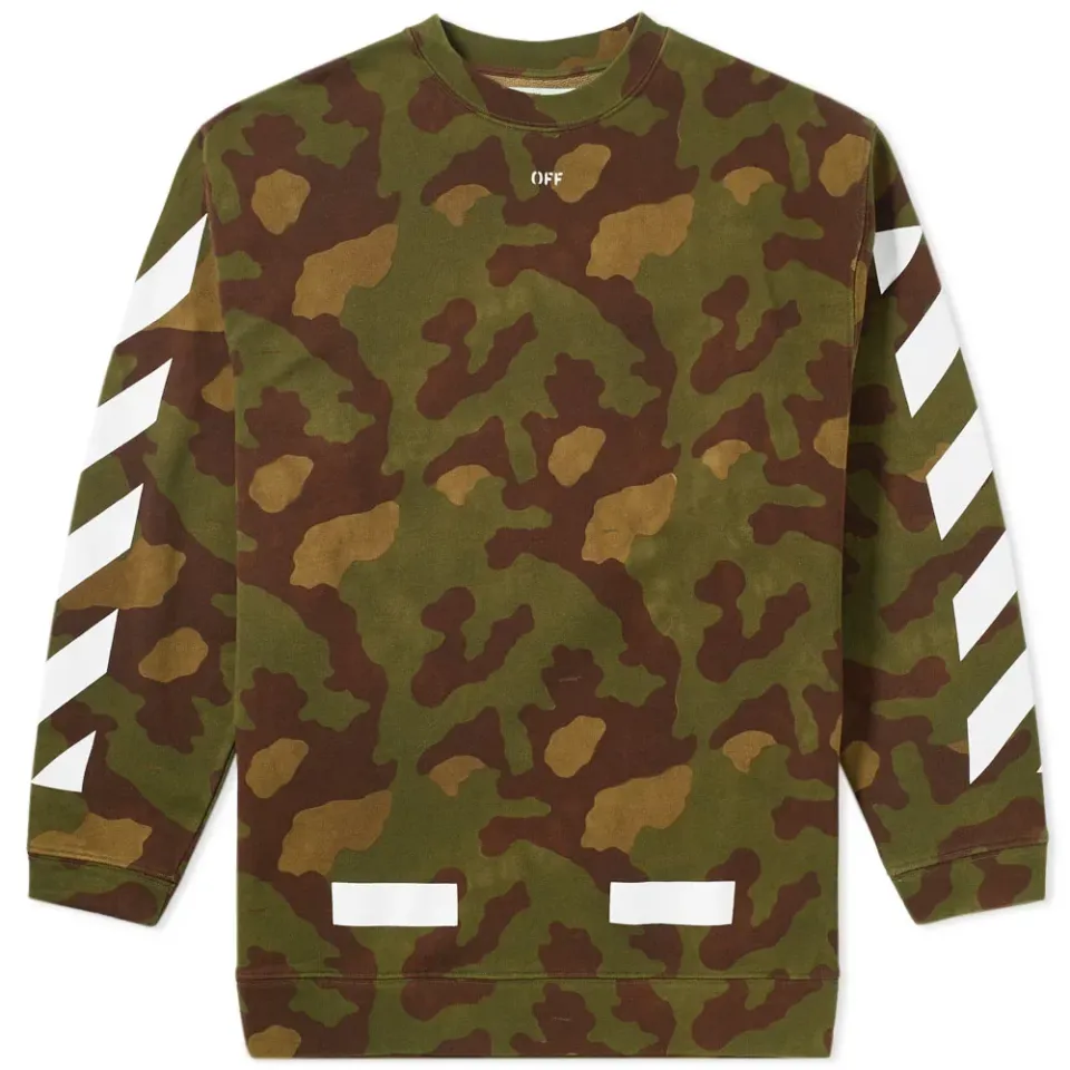 Diagonals Camouflage Crew Sweat
