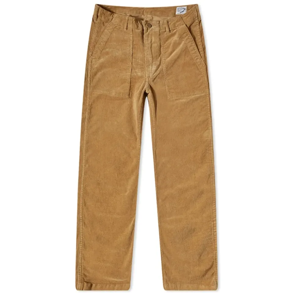 Slim Fit Fatigue Corduroy Pants