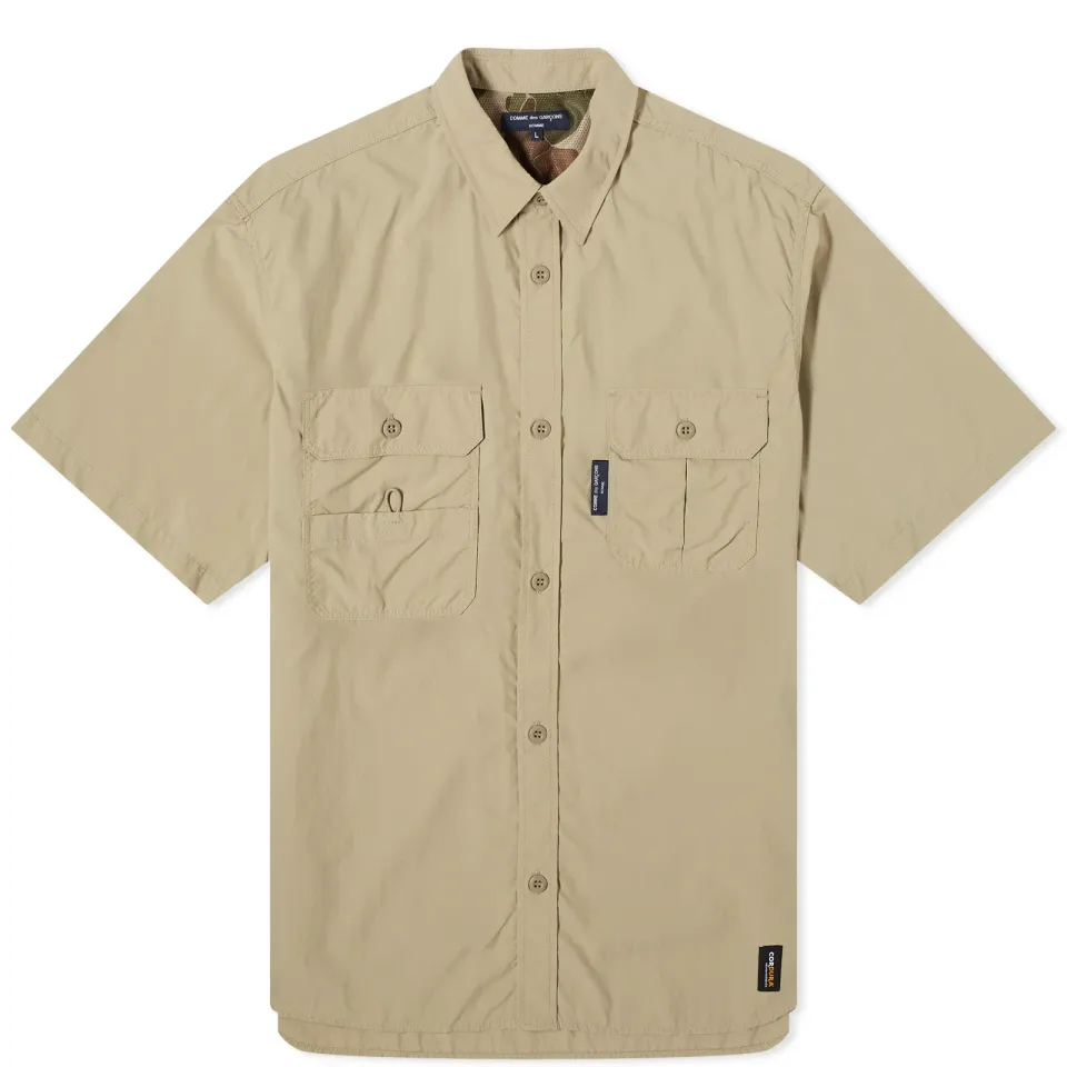 Nylon Double Pocket Short Sleeve Shi