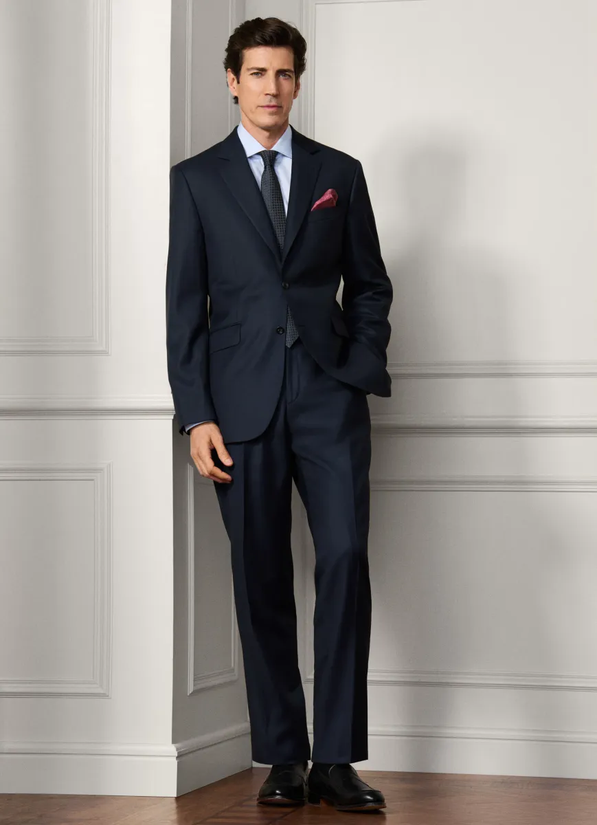 Wool Birdseye Suit - Woven In Italy