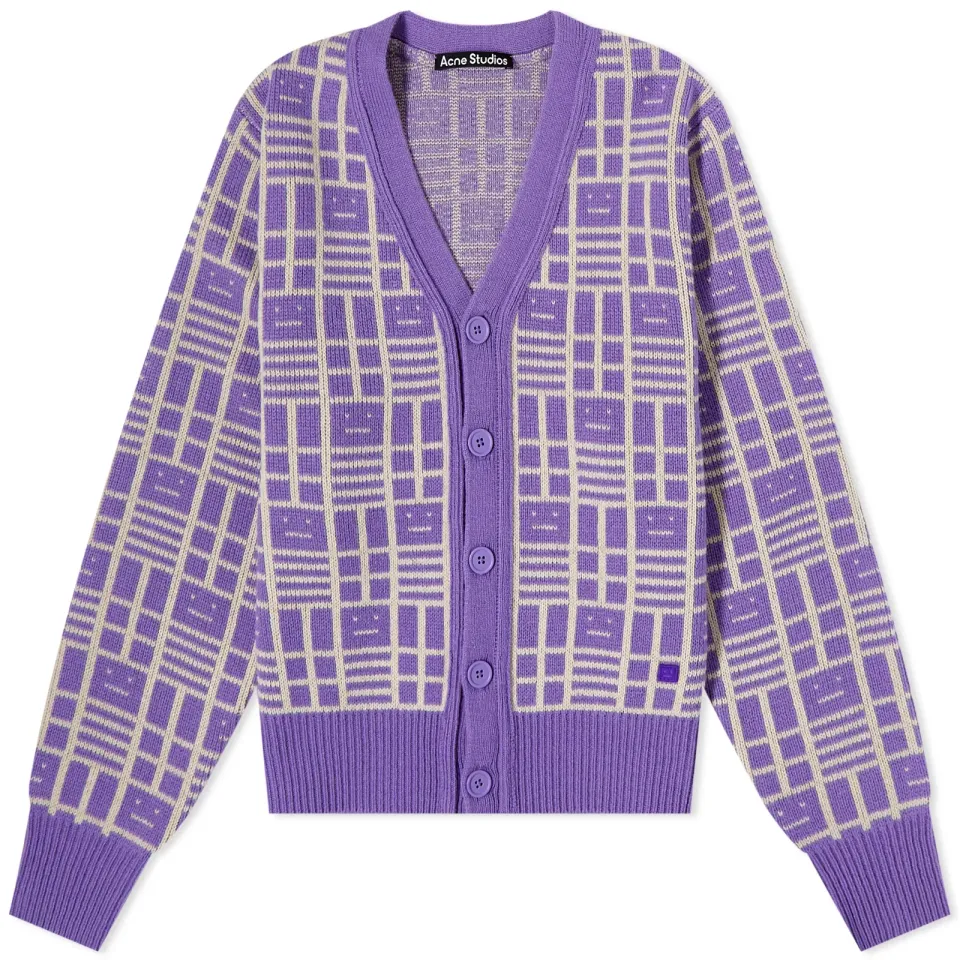 Kargot Face All Over Cardigan