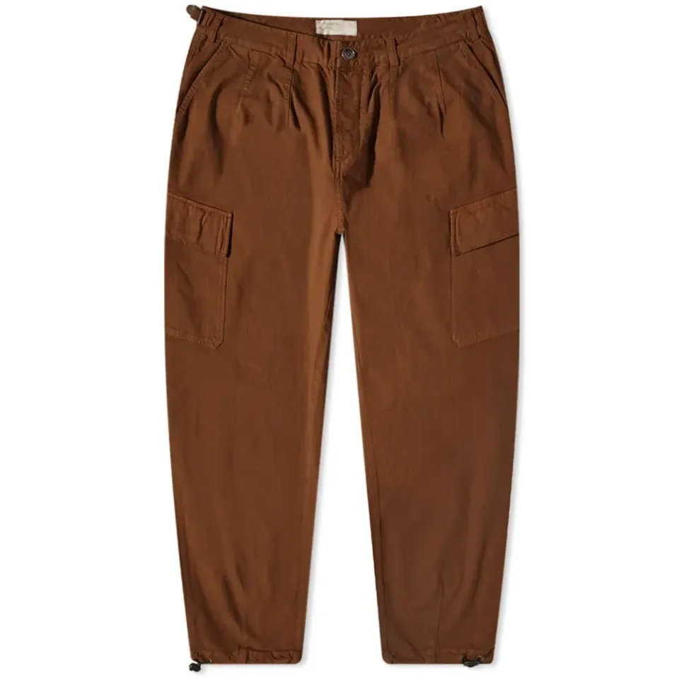 Marl Twill Loose Cargo Pant