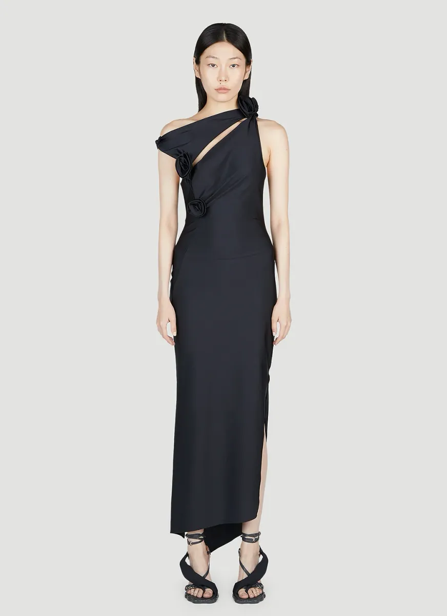 Asymmetric Flower Gown