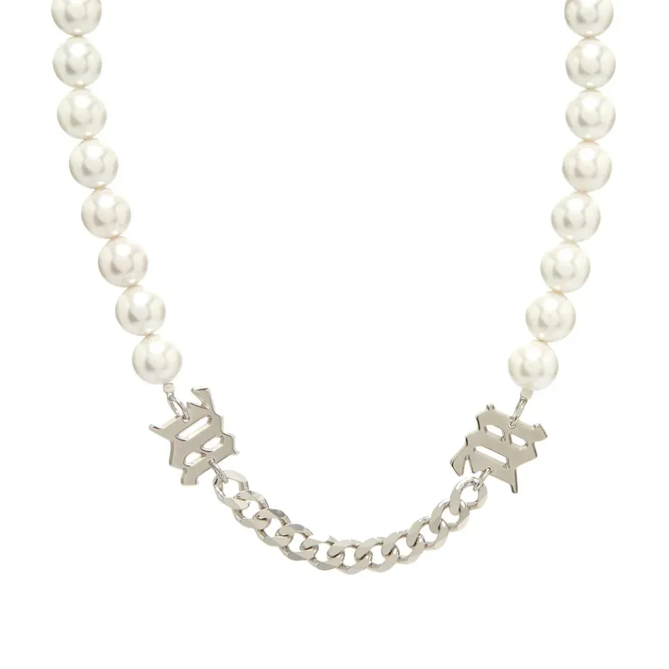 Pearl and Curb Link Choker