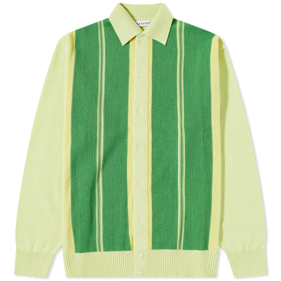 Stripe Cardigan Polo