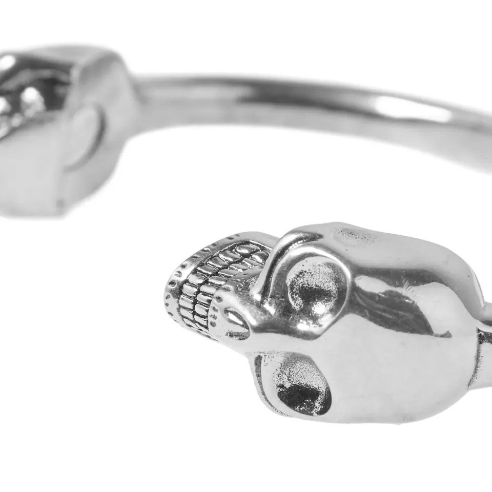 Skull Charm Solid Bracelet