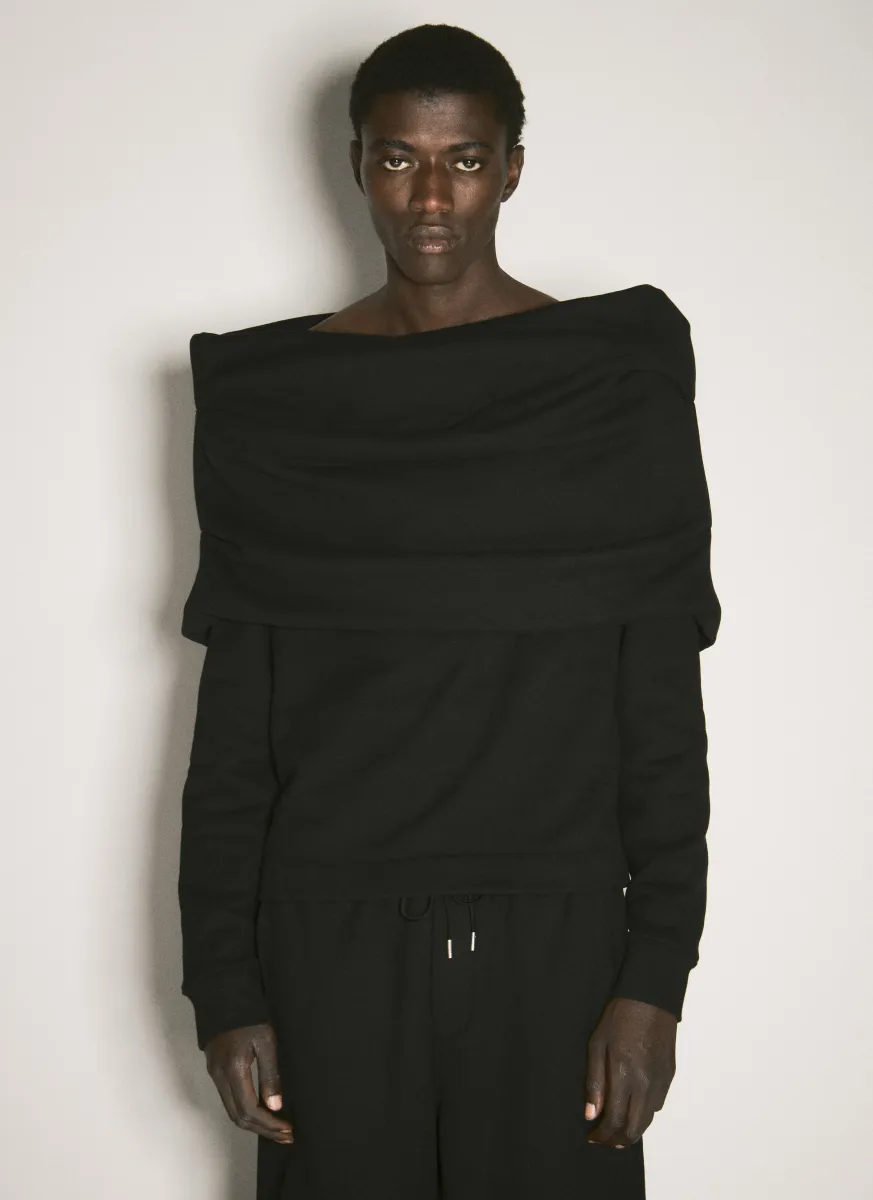 Off-The-Shoulder Sweatshirt