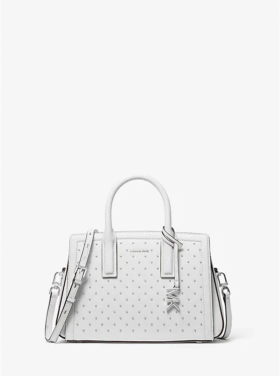 Laila Small Studded Leather Satchel