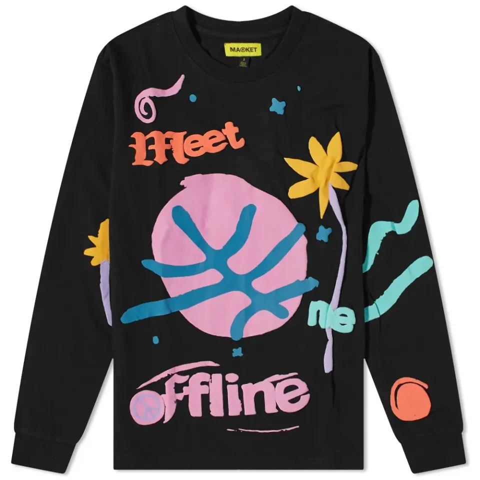 Meet Me Offline Long Sleeve T-Shirt