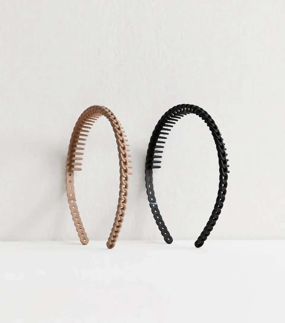 Pack of 2 Multi Colour Knotted Headbands