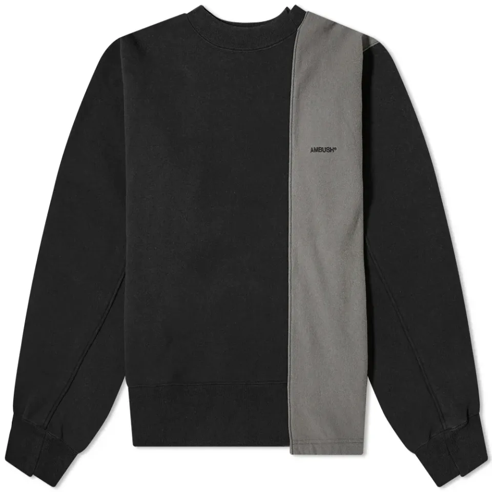 Horizontal Panel Crew Sweat
