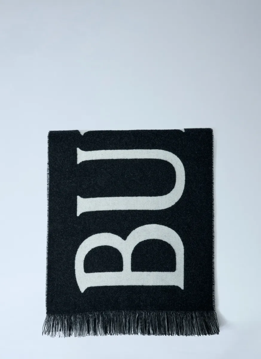 Check Wool Scarf