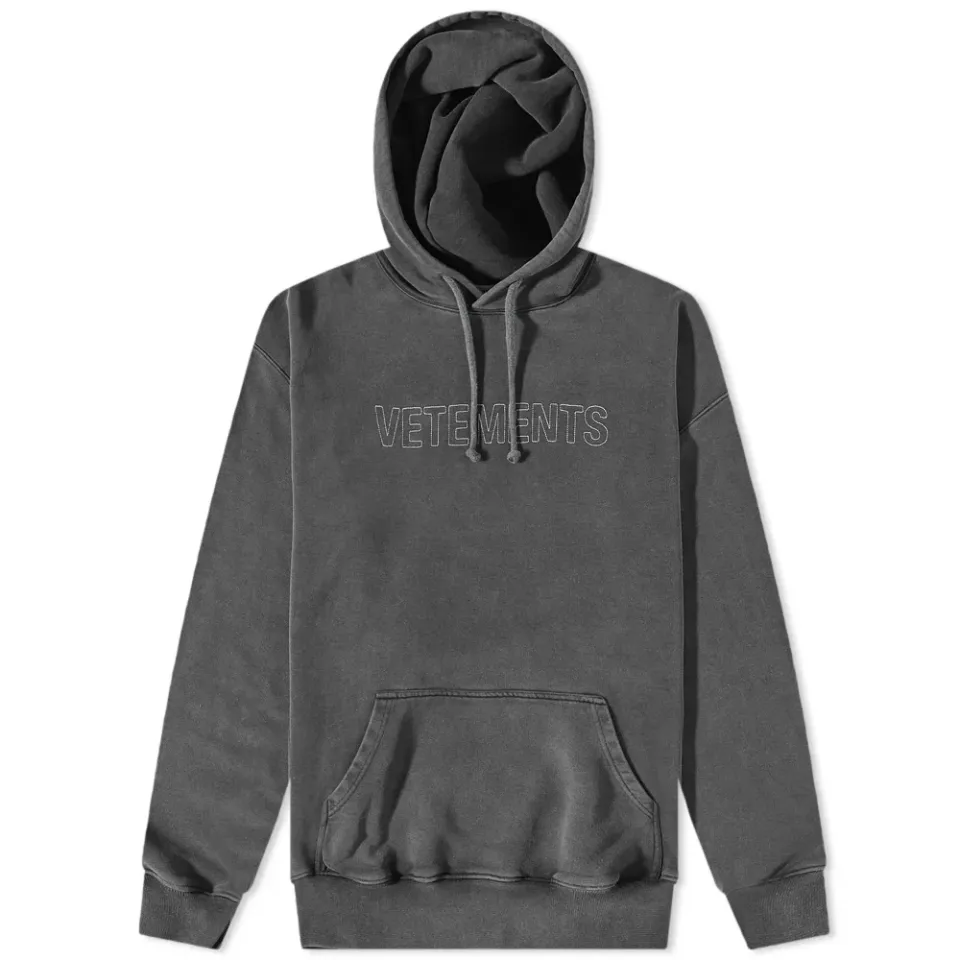 Logo Outline Popover Hoodie