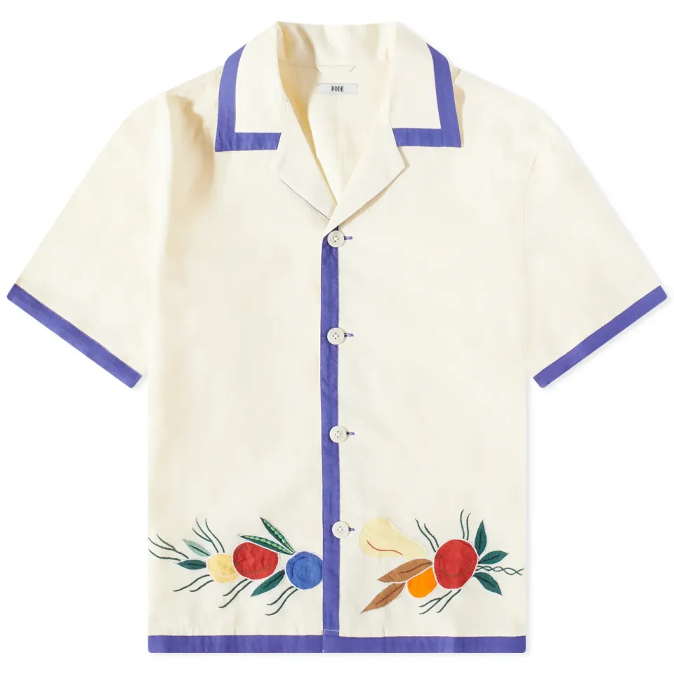 Applique Fruit Bunch Vacation Shirt