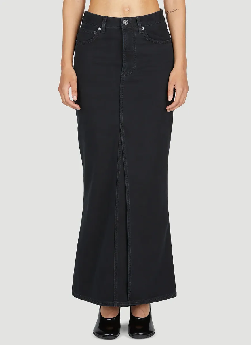 Denim Maxi Skirt