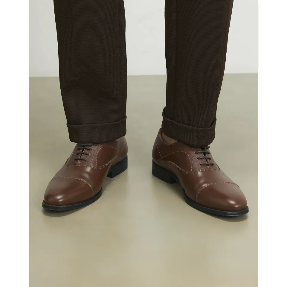 Wide Fit Faux Leather Lace Up Shoes