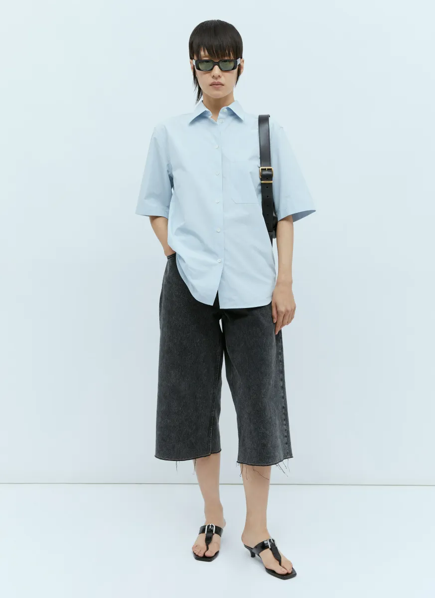 Short Sleeve Poplin Shirt