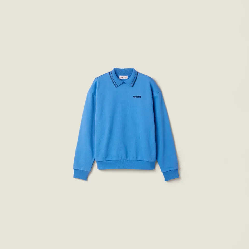 Cotton fleece sweatshirt