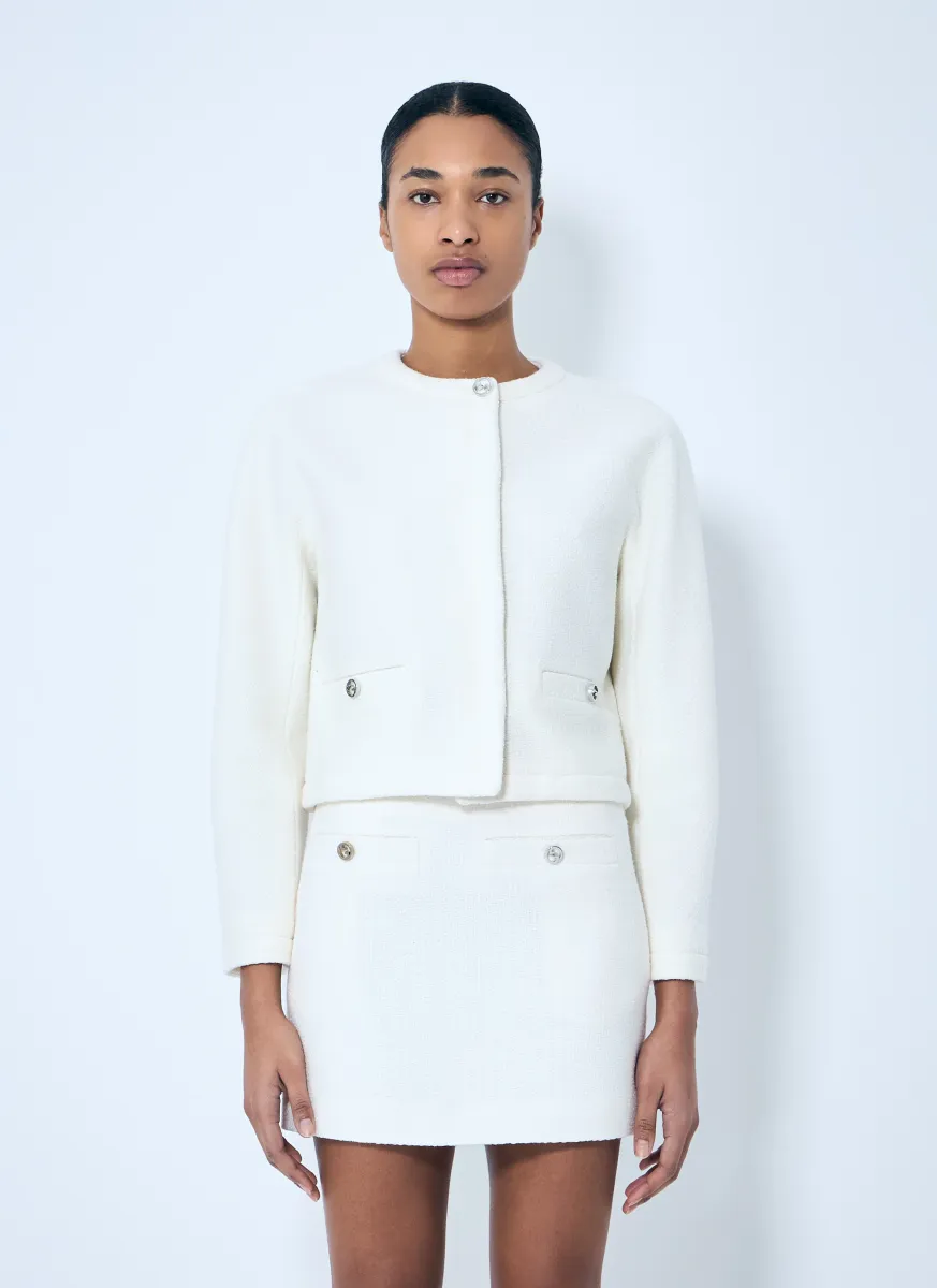 Wool-Blend Boucle Jacket