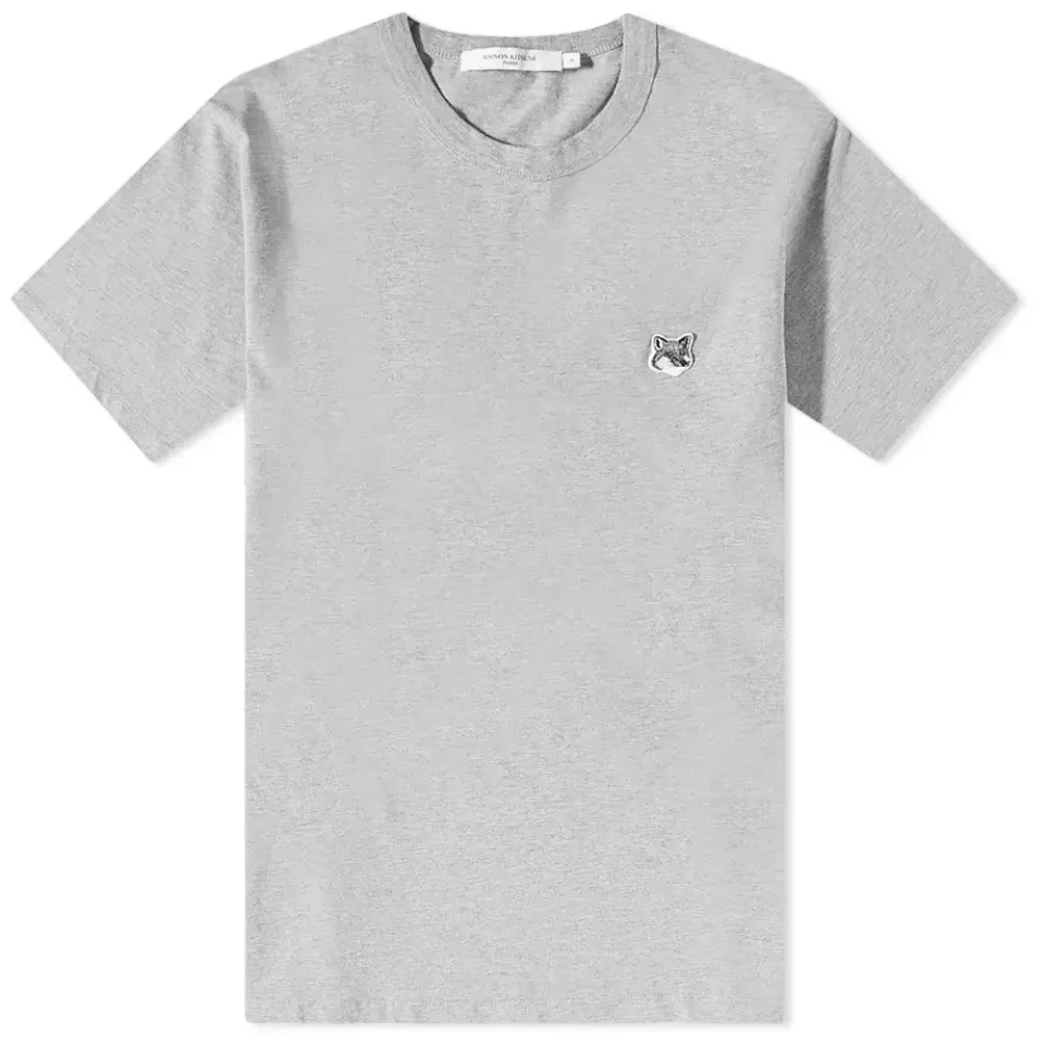Maison Kitsuné Grey Fox Head Patch Classic T-Shirt